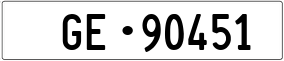 Trailer License Plate
